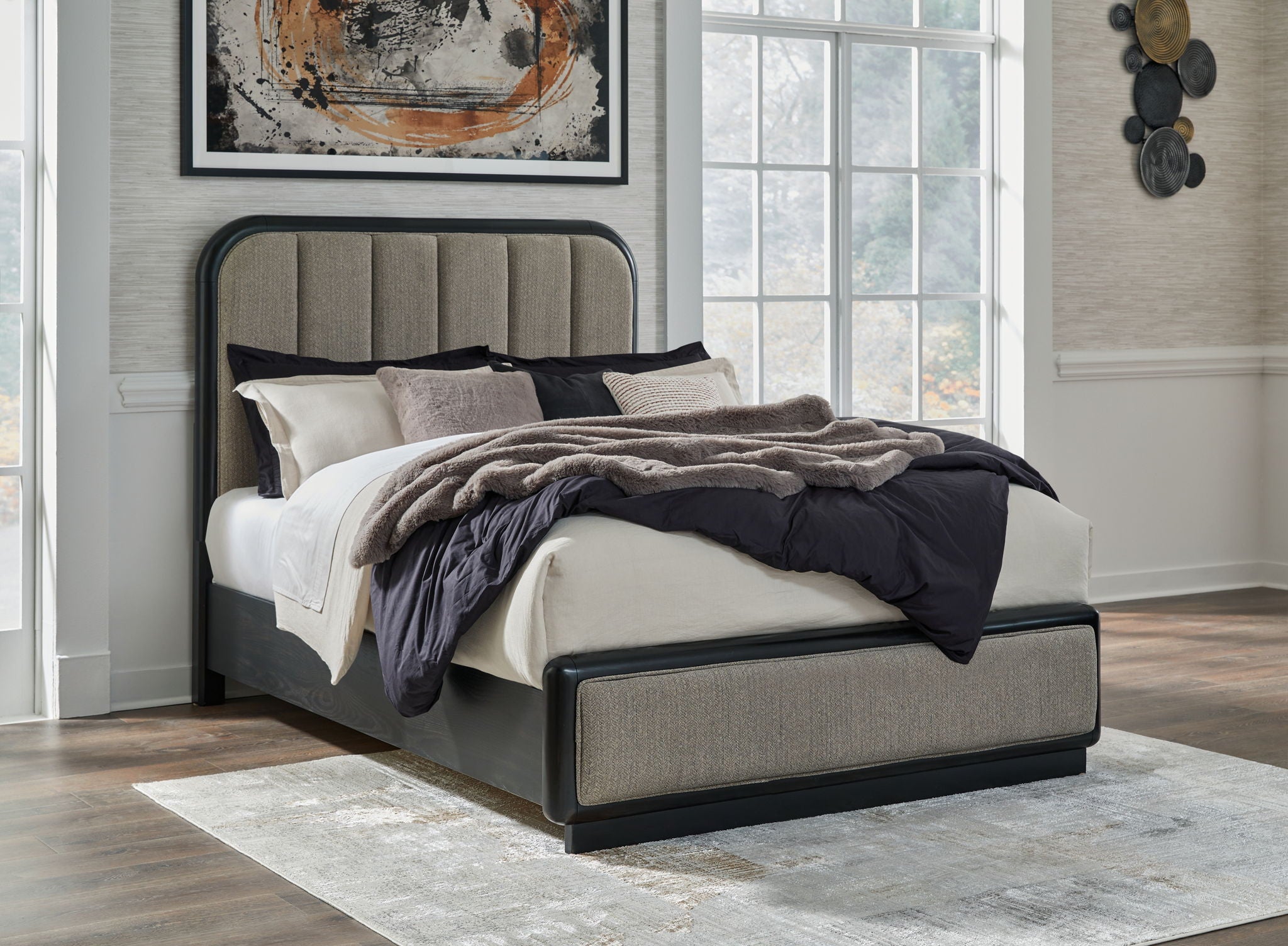 Rowanbeck - Upholstered Panel Bed - Urban Living Furniture (Los Angeles, CA)