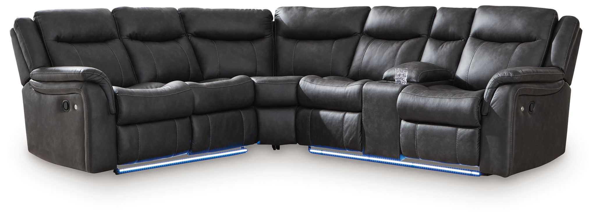 Sultan Meadow - Carbon - 2-Piece Reclining Sectional - Urban Living Furniture (Los Angeles, CA)