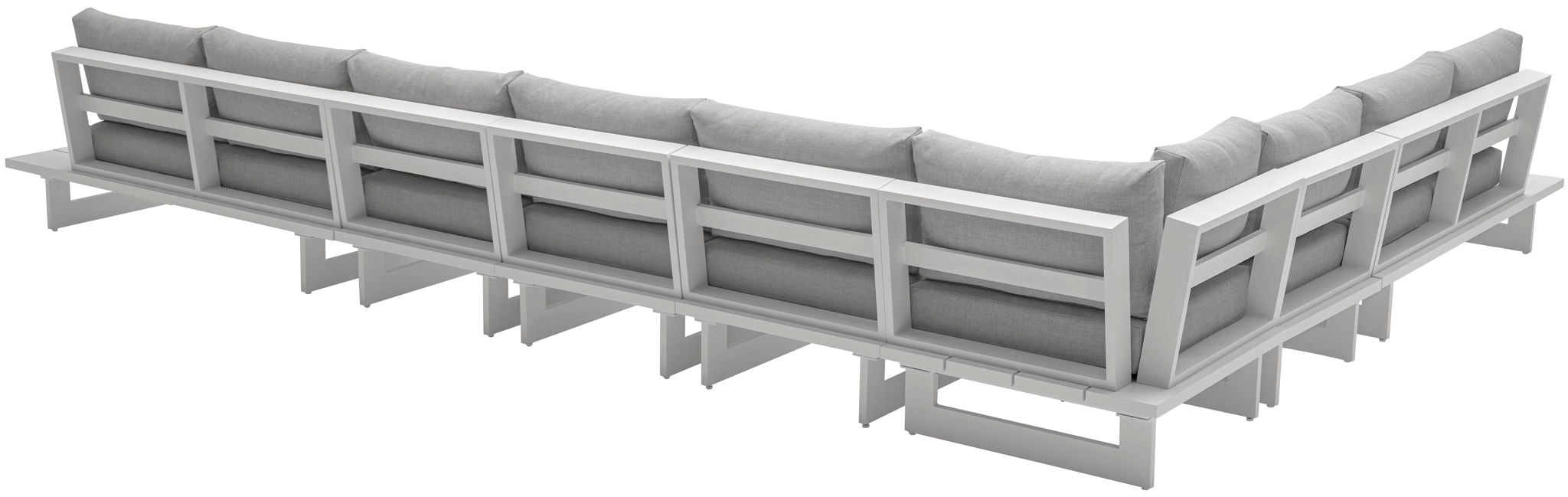Maldives - 7 Piece Water Resistant Outdoor Patio Modular Sectional With White Base - Urban Living Furniture (Los Angeles, CA)