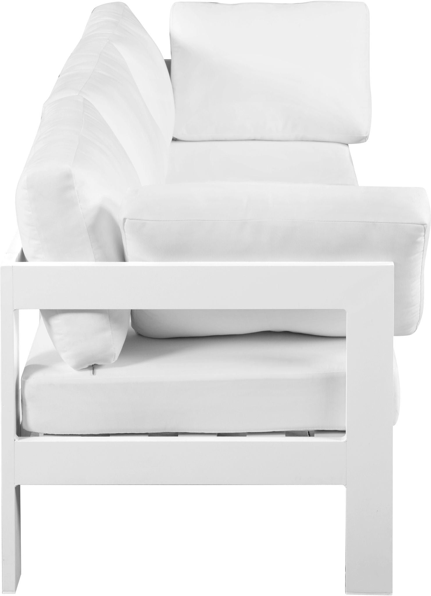 Nizuc - Outdoor Patio 3 Seat Modular Sofa With White Frame - Urban Living Furniture (Los Angeles, CA)