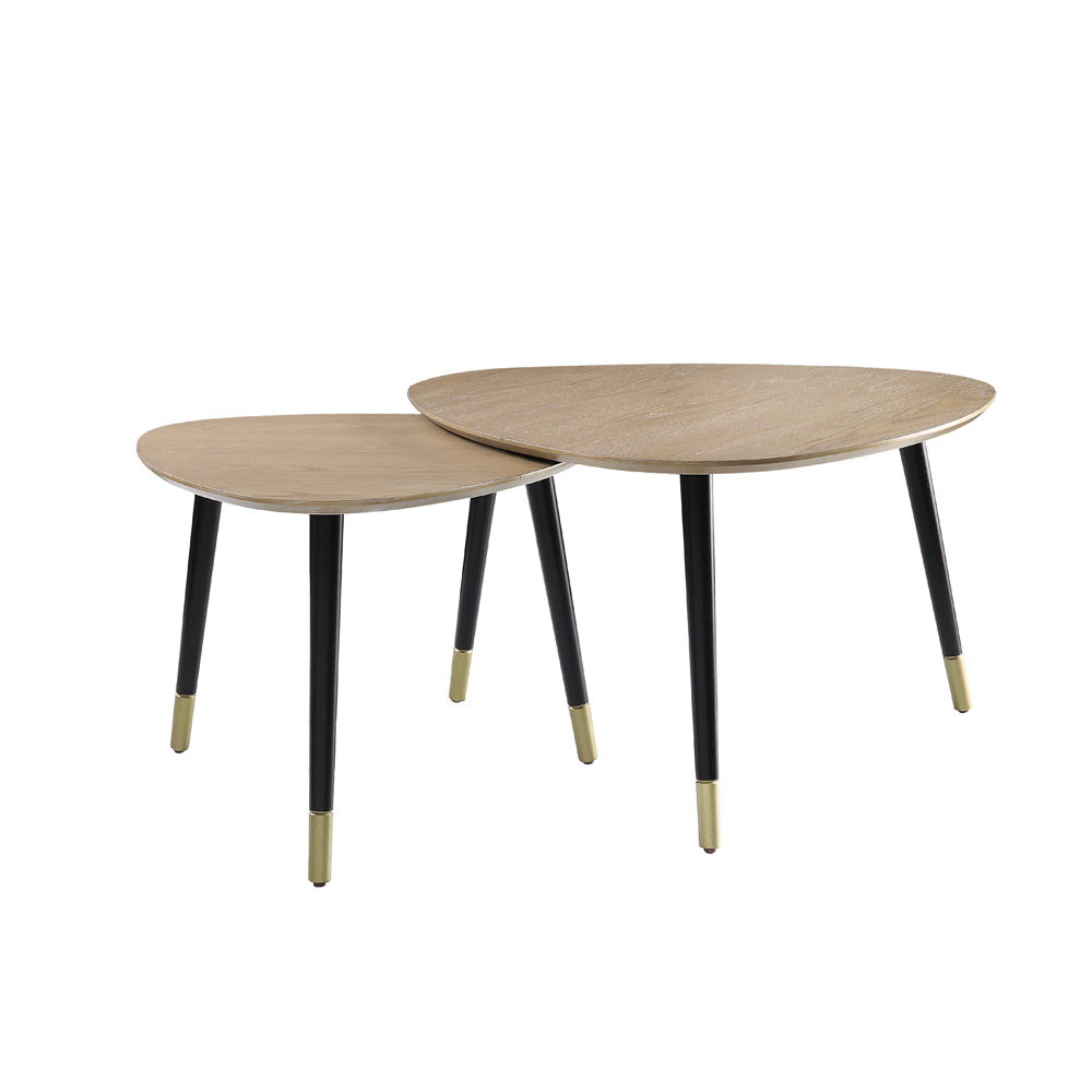 Allison - Nesting Table Set - Natural & Black - Urban Living Furniture (Los Angeles, CA)