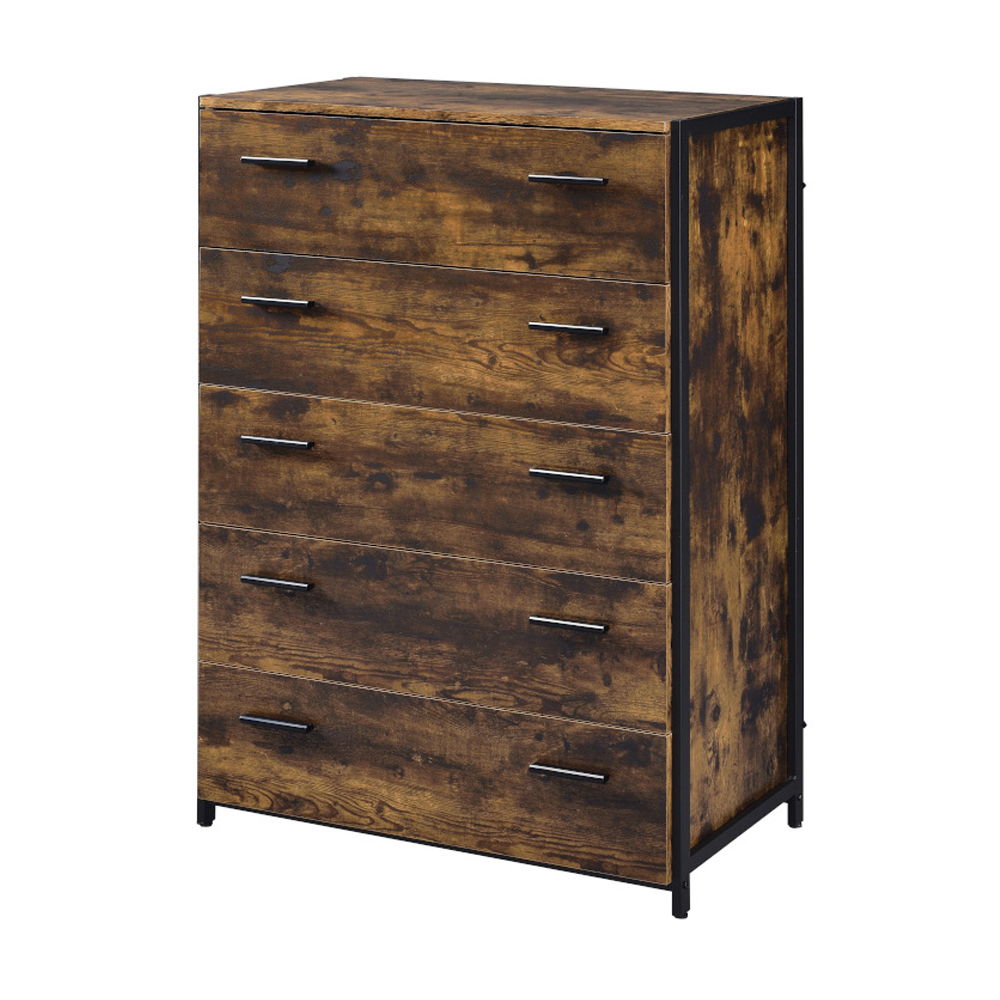 Juvanth - Chest - Rustic Oak & Black - Urban Living Furniture (Los Angeles, CA)
