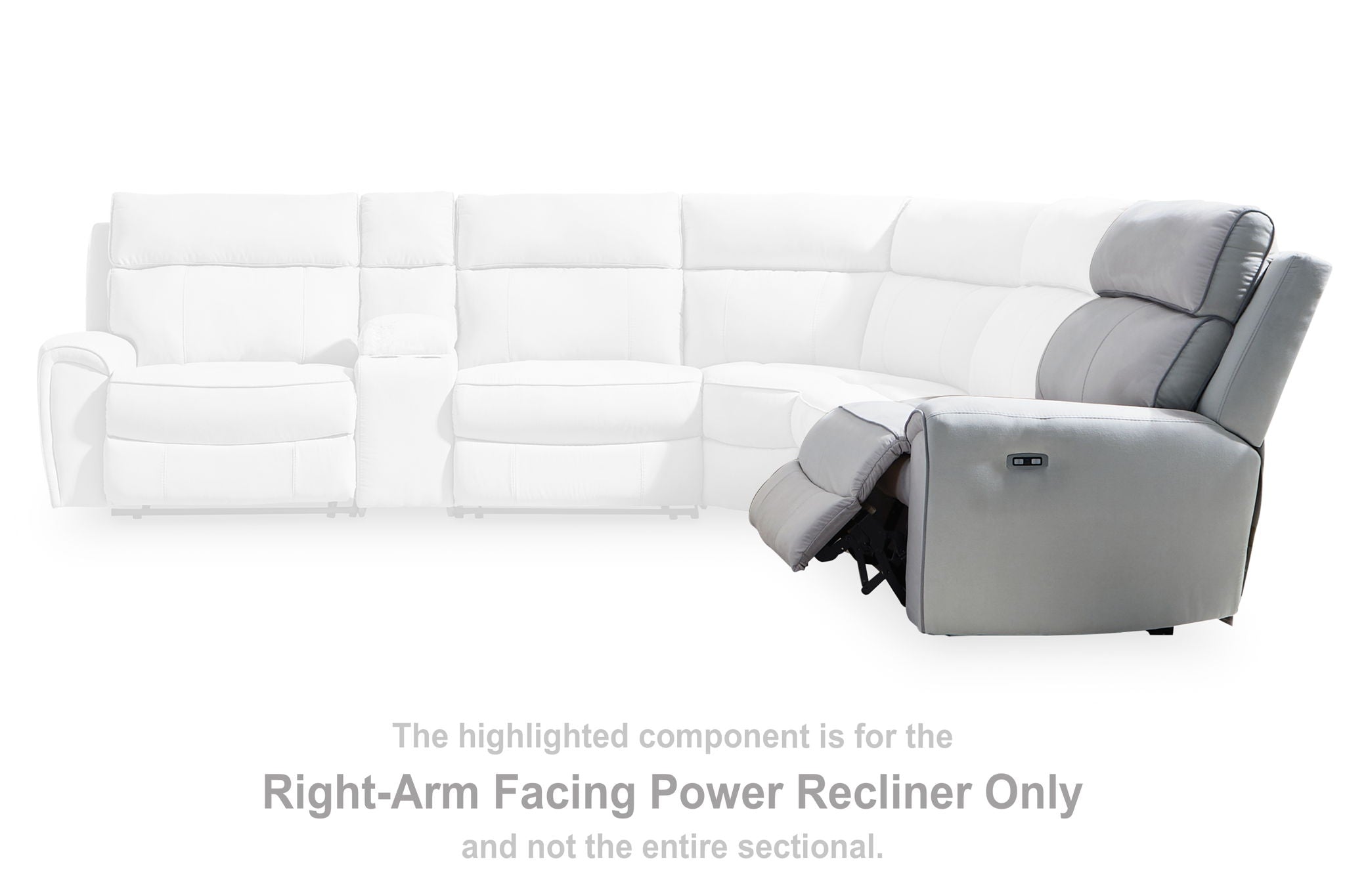 Social Pointe - Pearl / Ash - RAF Zero Wall Power Recliner - Urban Living Furniture (Los Angeles, CA)