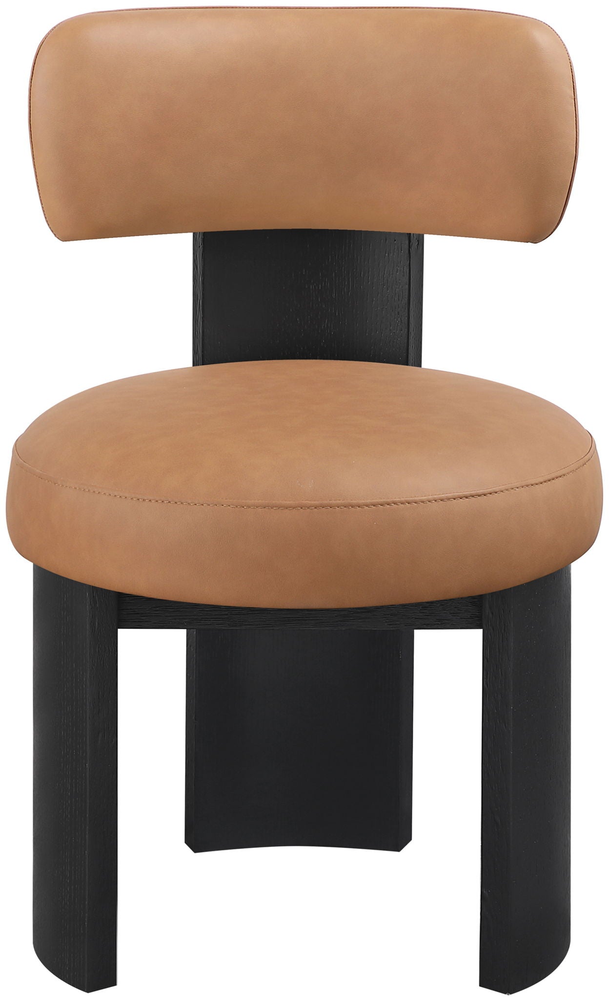 Atelier - Vegan Leather Upholstered Dining Chair (Set of 2) - Black Frame - Urban Living Furniture (Los Angeles, CA)