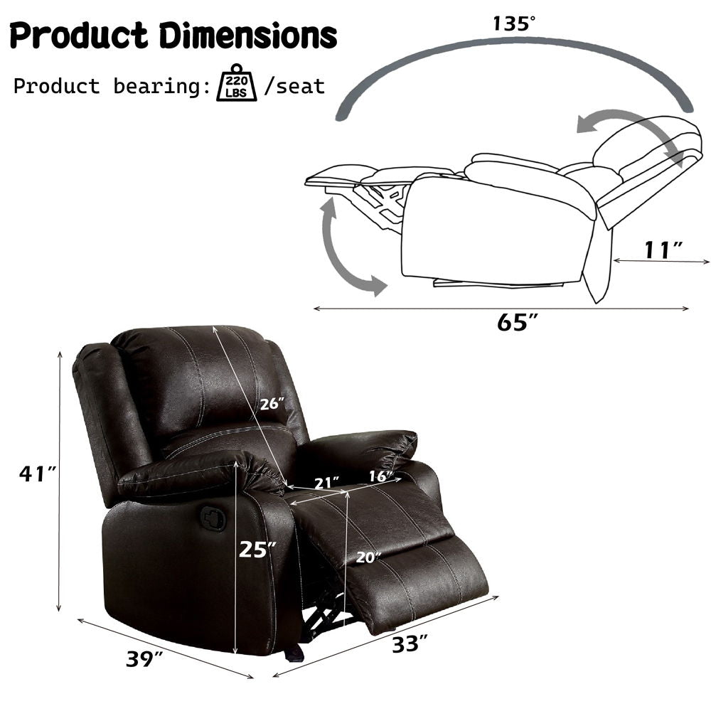 Zuriel - Motion Rocker Recliner - Urban Living Furniture (Los Angeles, CA)