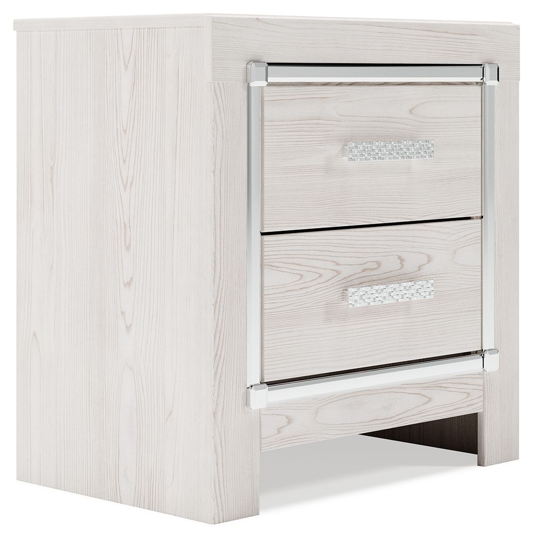 Altyra - White - Two Drawer Night Stand - Urban Living Furniture (Los Angeles, CA)