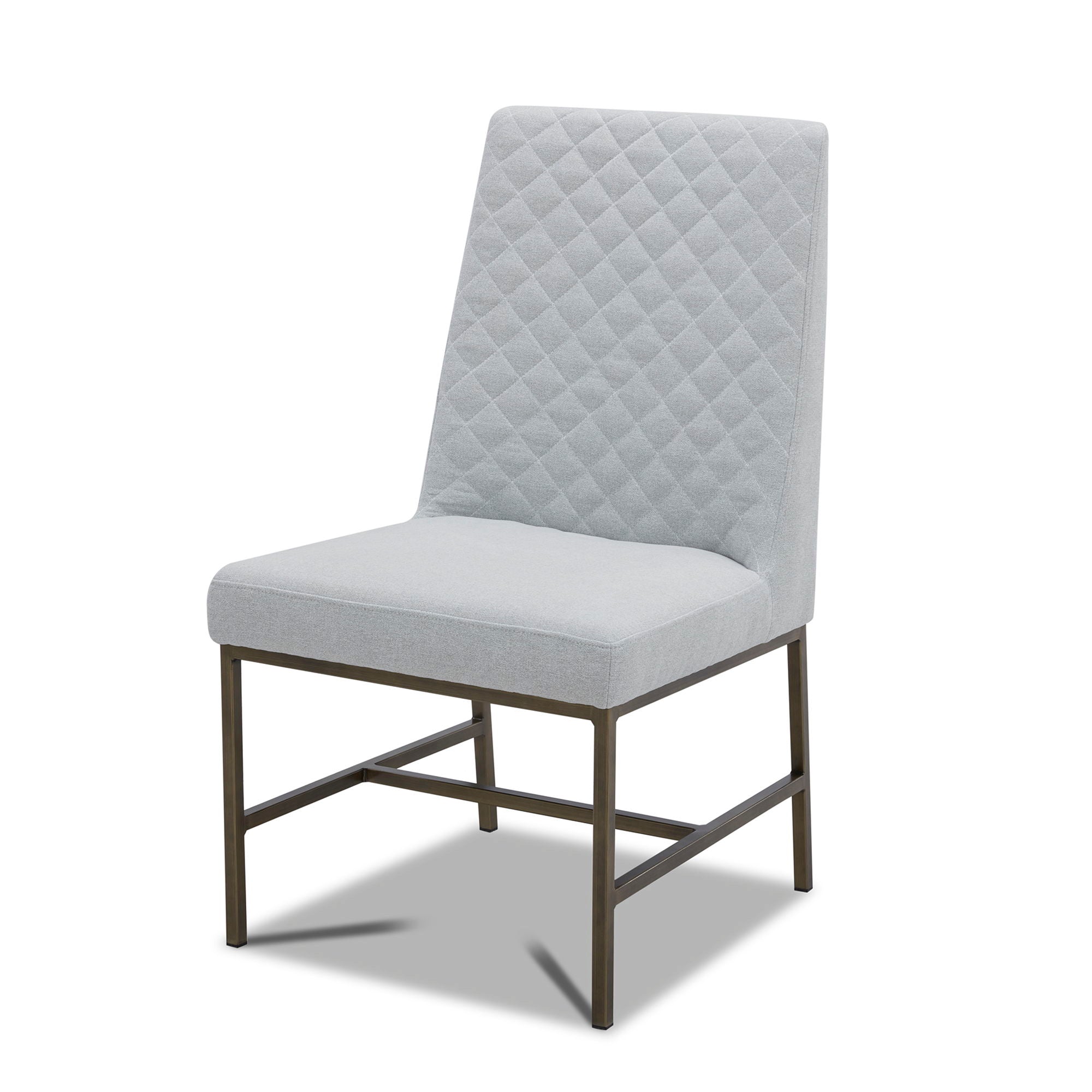 Crossings - Rectangular Dining Table With 4 Upholstered Chairs - Whitewash & Pearl Silver - Urban Living Furniture (Los Angeles, CA)
