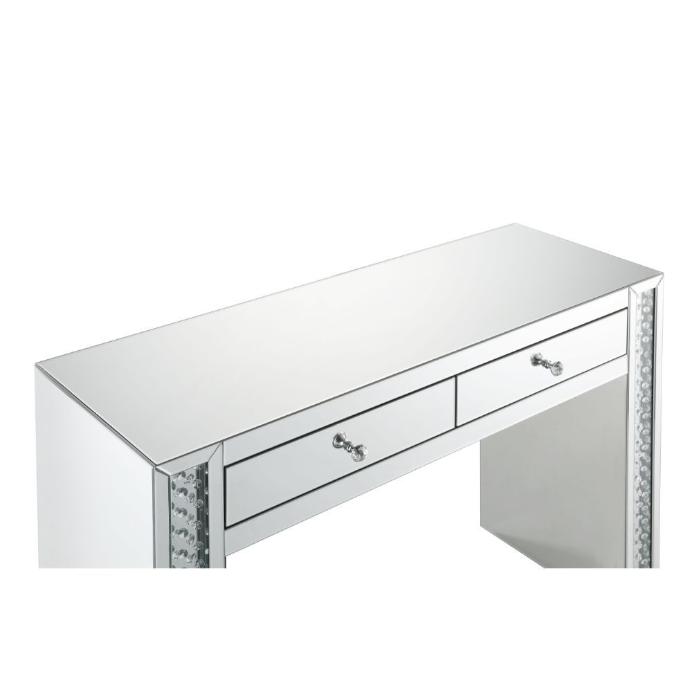 Nysa - Vanity Desk - Mirrored & Faux Crystals - Urban Living Furniture (Los Angeles, CA)