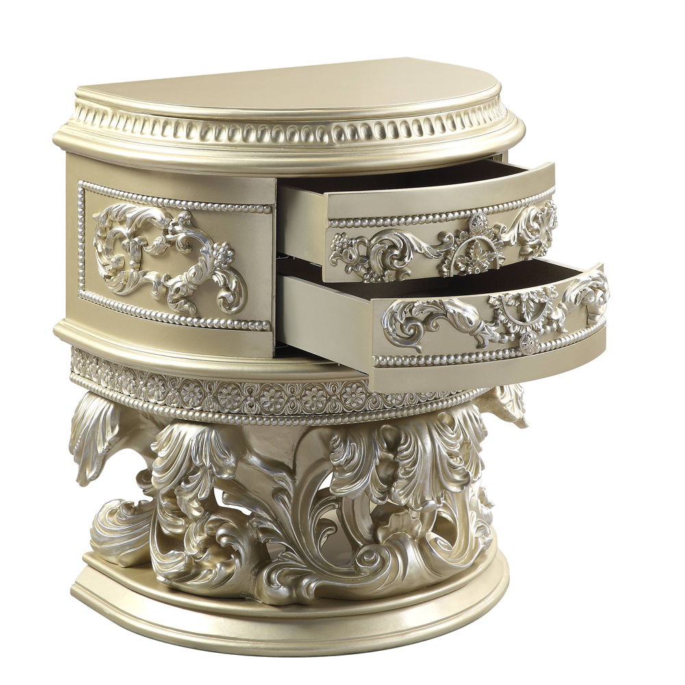 Vatican - Nightstand - Champagne Silver - Urban Living Furniture (Los Angeles, CA)
