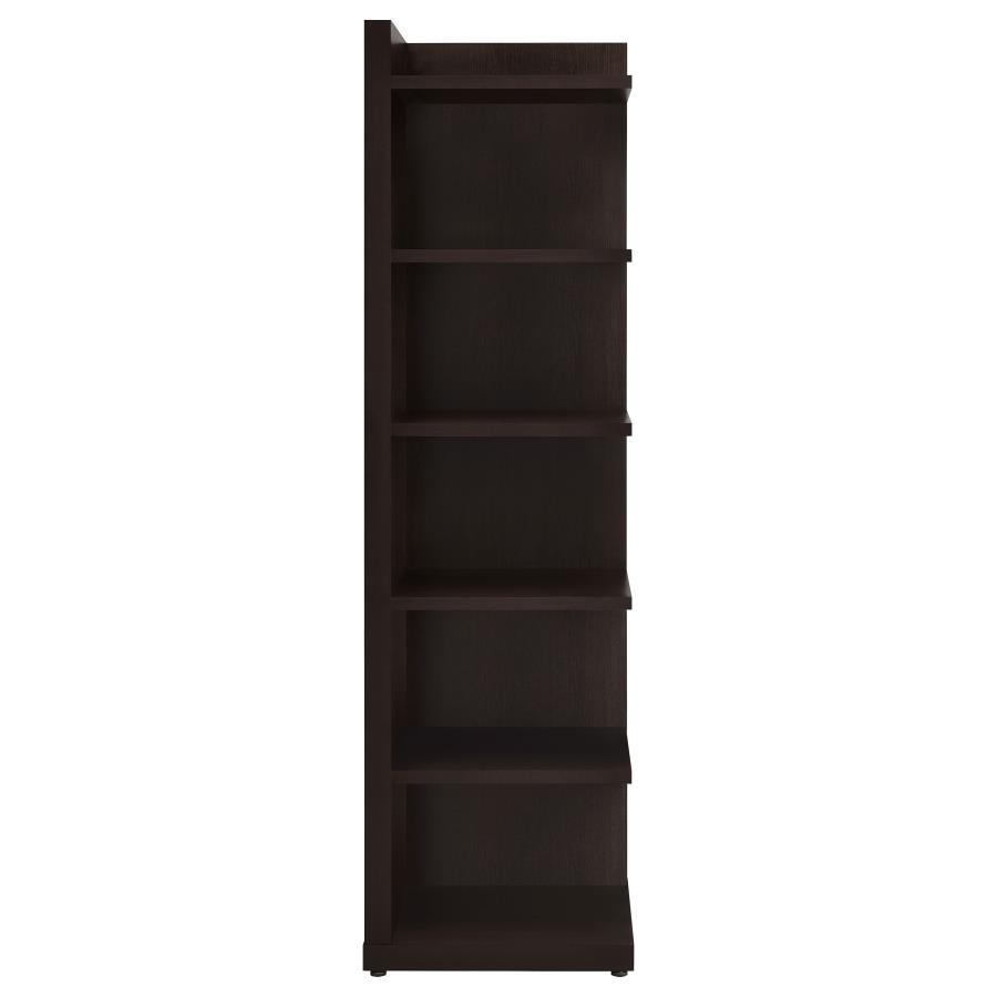 Alder - 6-Shelf Corner Bookcase - Cappuccino - Urban Living Furniture (Los Angeles, CA)