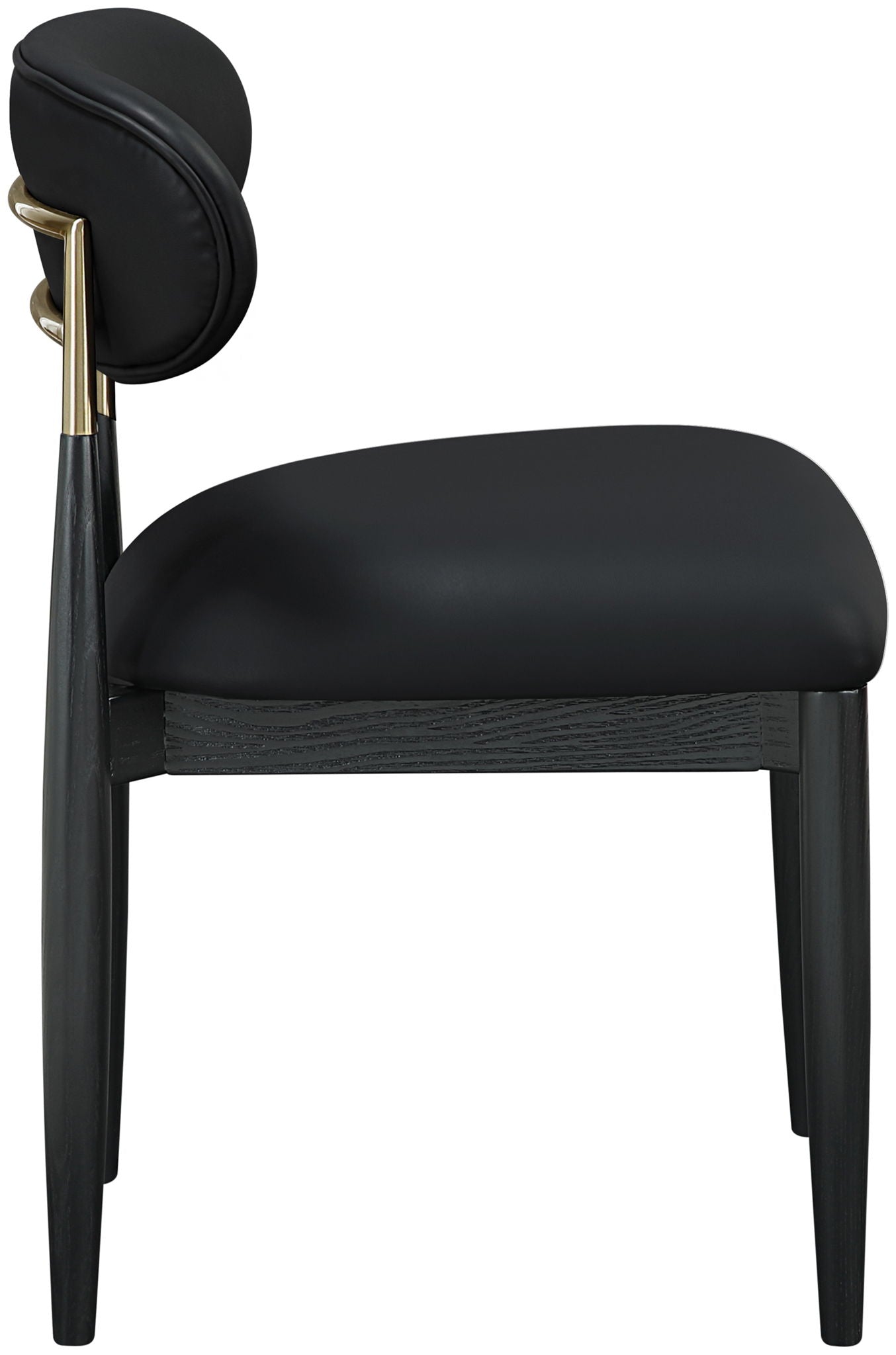 Riccio - Dining Side Chair (Set of 2) - Black And Gold Frame - Urban Living Furniture (Los Angeles, CA)