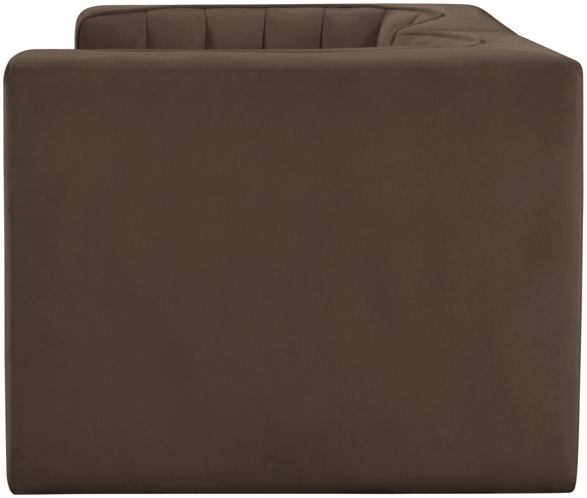 Rummi - Velvet Performance Fabric Upholstered 2 Piece Modular Loveseat - Urban Living Furniture (Los Angeles, CA)