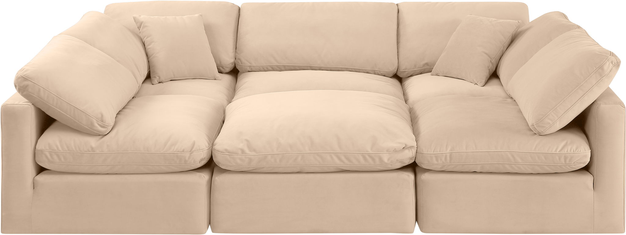 Indulge - Velvet 6 Piece Modular Sectional - Urban Living Furniture (Los Angeles, CA)