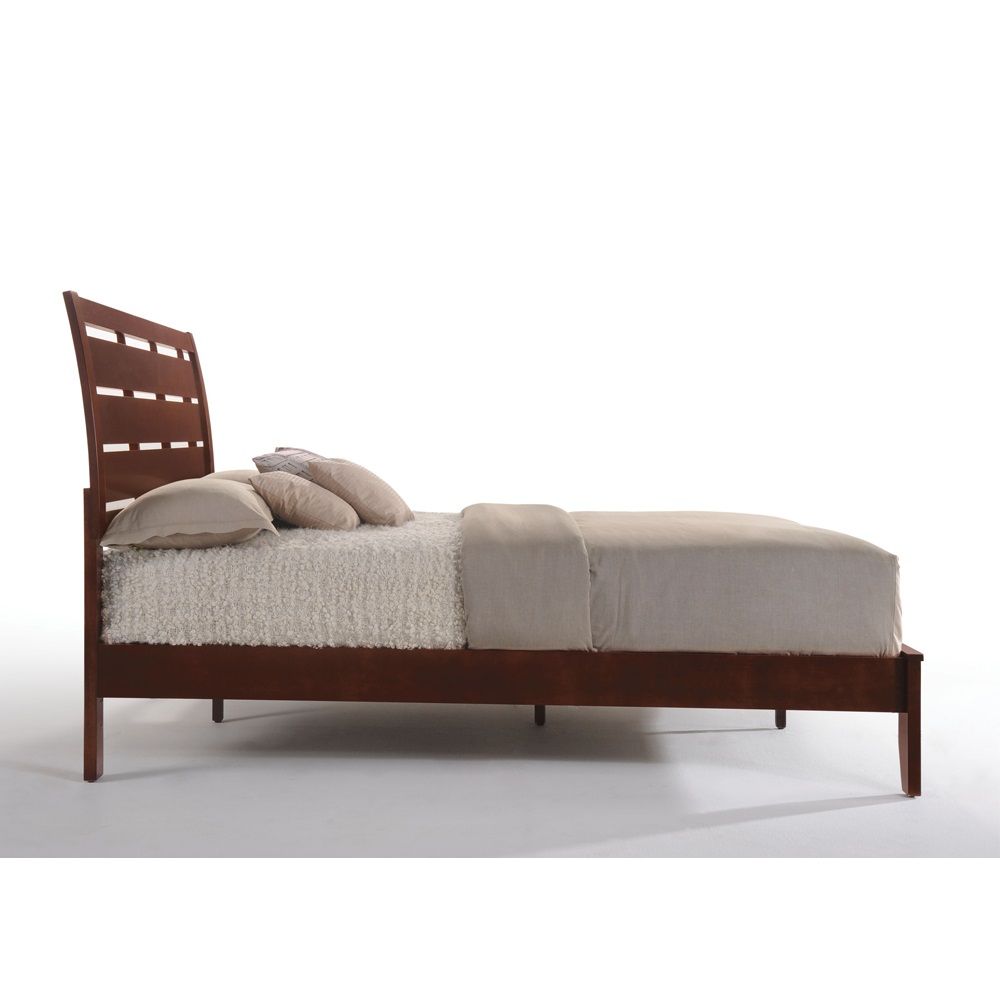 Ilana - Eastern King Bed - Brown Cherry