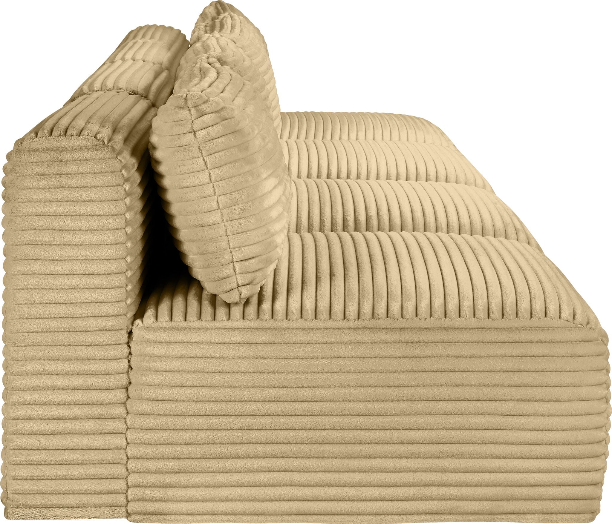 Shaggy - 4 Seat Modular Armless Sofa
