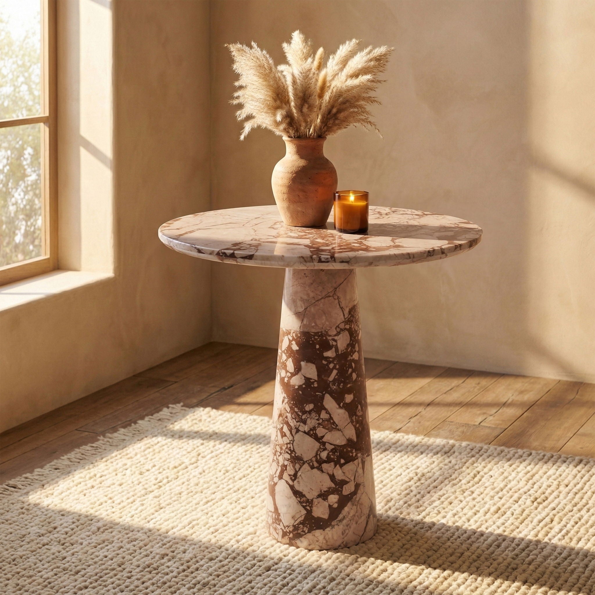 Fontelina - Genuine Marble Bistro Dining Table - Urban Living Furniture (Los Angeles, CA)
