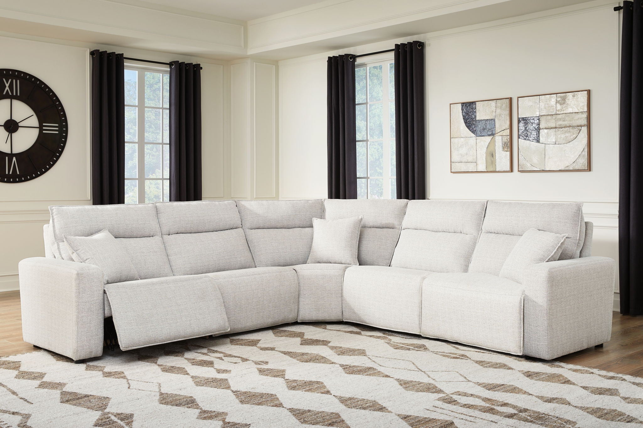 Modmax II - Reclining Sectional - Stone - Urban Living Furniture (Los Angeles, CA)