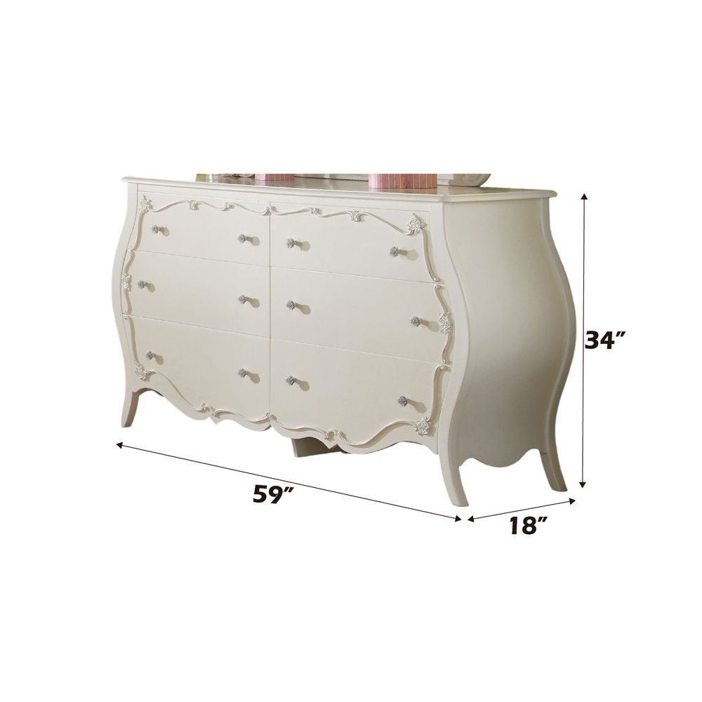Edalene - Dresser - Pearl White - Urban Living Furniture (Los Angeles, CA)