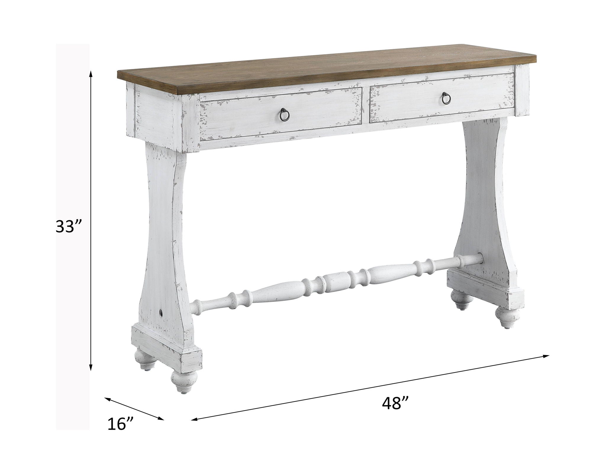 Carminda - Console Table - Antique White - Urban Living Furniture (Los Angeles, CA)