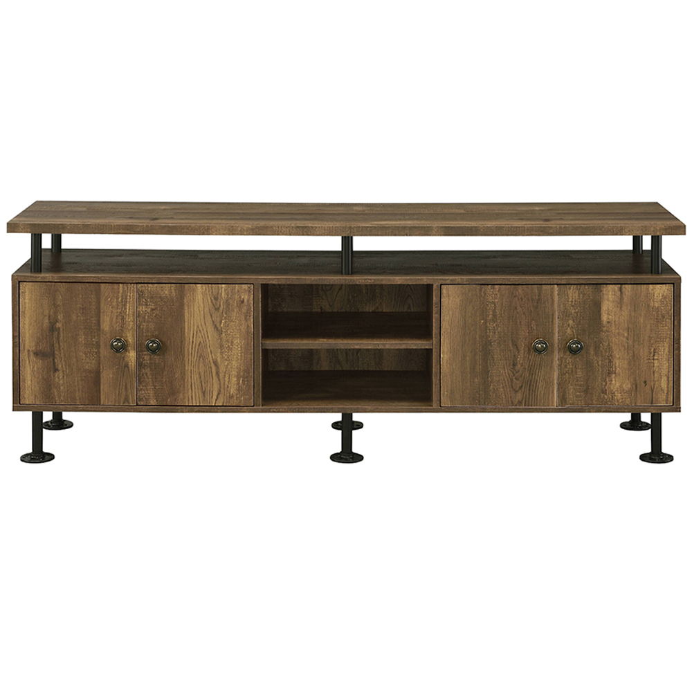 Ensata II - TV Stand - Rustic Oak & Black - Urban Living Furniture (Los Angeles, CA)