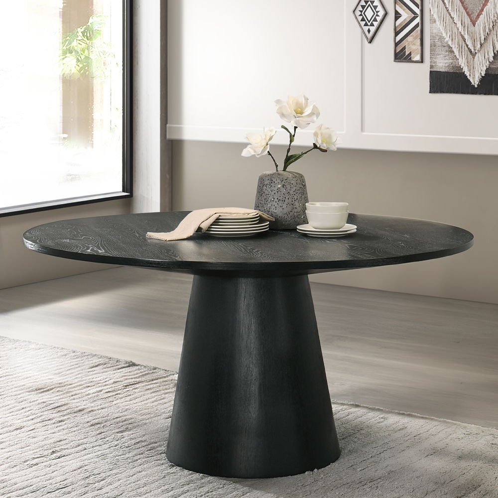Froja - Round Dining Table - Black - Urban Living Furniture (Los Angeles, CA)