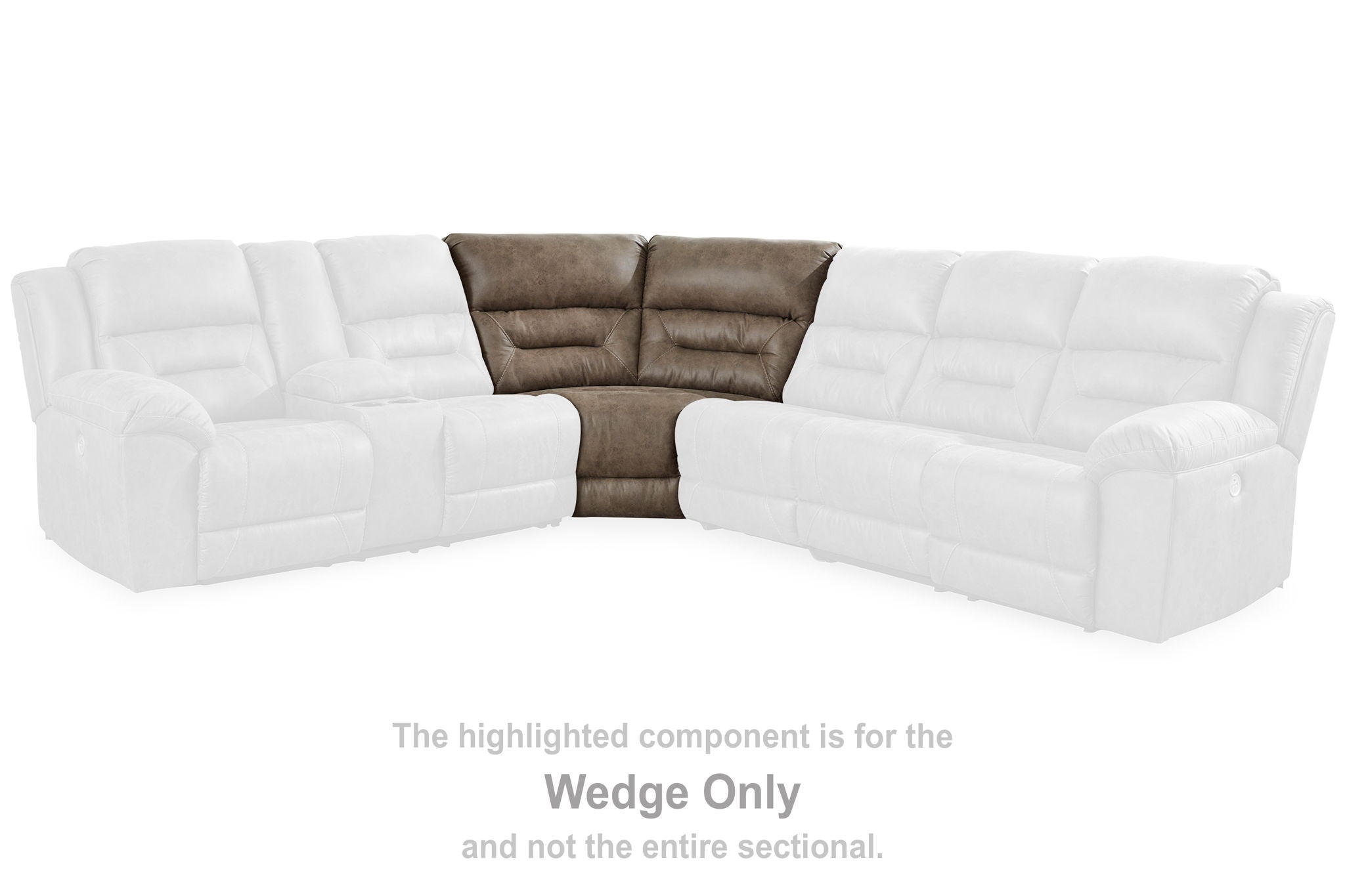 Ravenel - Wedge - Faux Leather - Fossil - Urban Living Furniture (Los Angeles, CA)