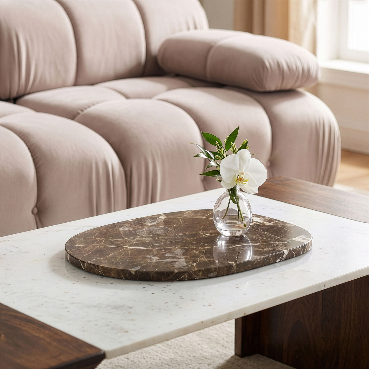 Livia - Genuine Marble Decorative Tray