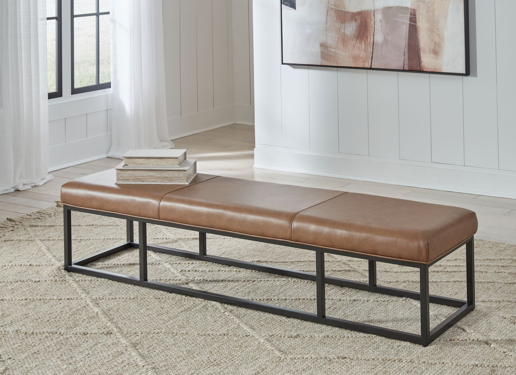 Joston - Caramel - Accent Bench - Urban Living Furniture (Los Angeles, CA)