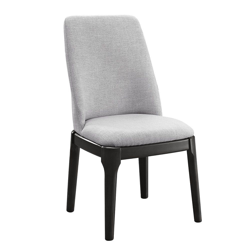 Madan - Side Chair (Set of 2) - Light Gray Linen & Gray Oak - Urban Living Furniture (Los Angeles, CA)