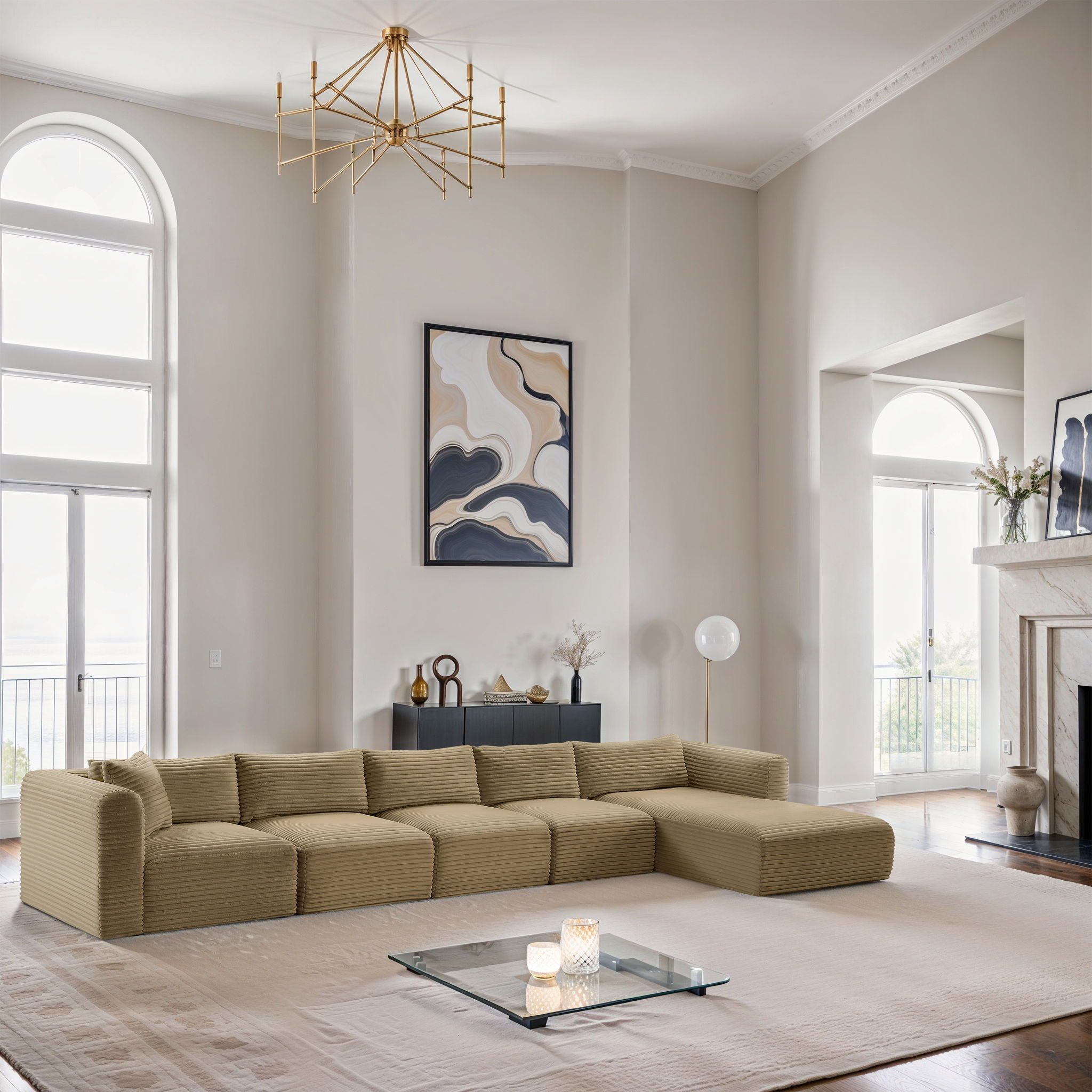 Shaggy - 5 Piece Modular Sectional With Chaise - Urban Living Furniture (Los Angeles, CA)