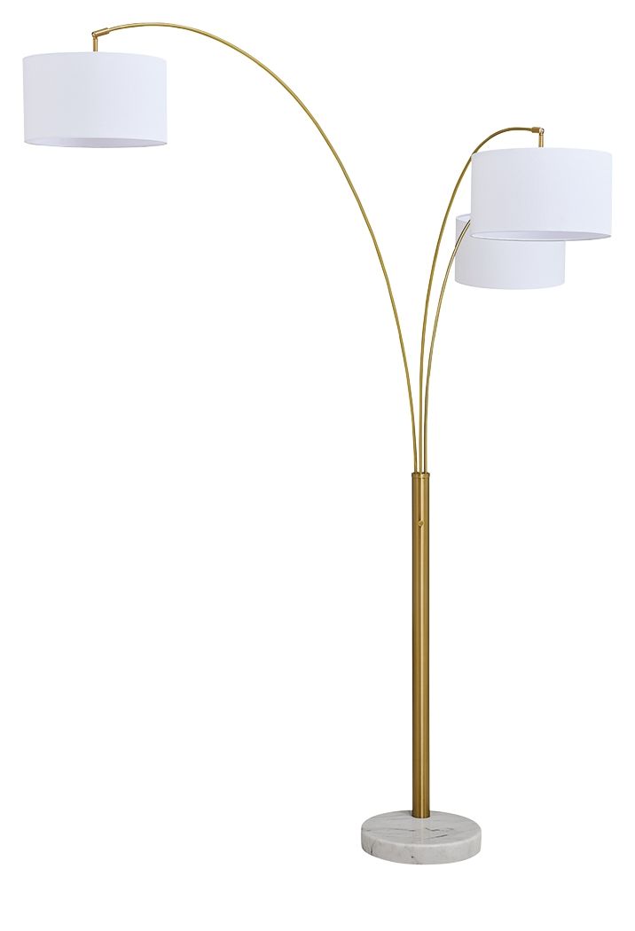 Valo - Metal Arc Lamp - Gold Finish - Urban Living Furniture (Los Angeles, CA)