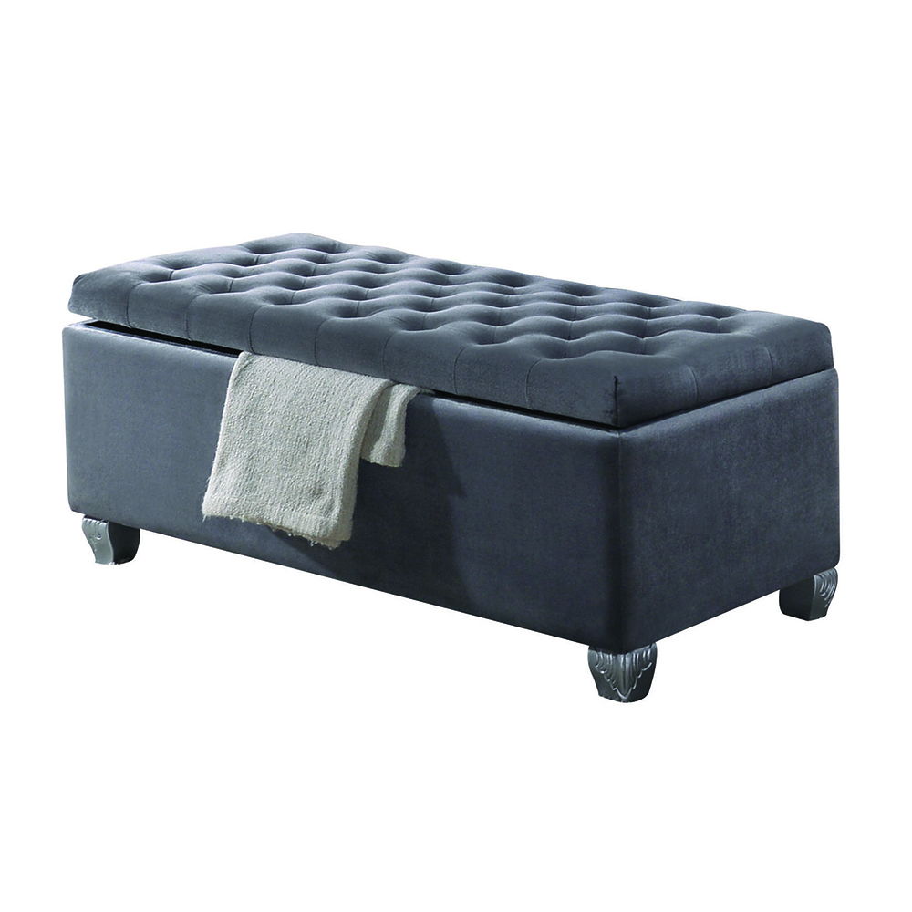 Rebekah - Bench With Storage - Gray Fabric - Urban Living Furniture (Los Angeles, CA)