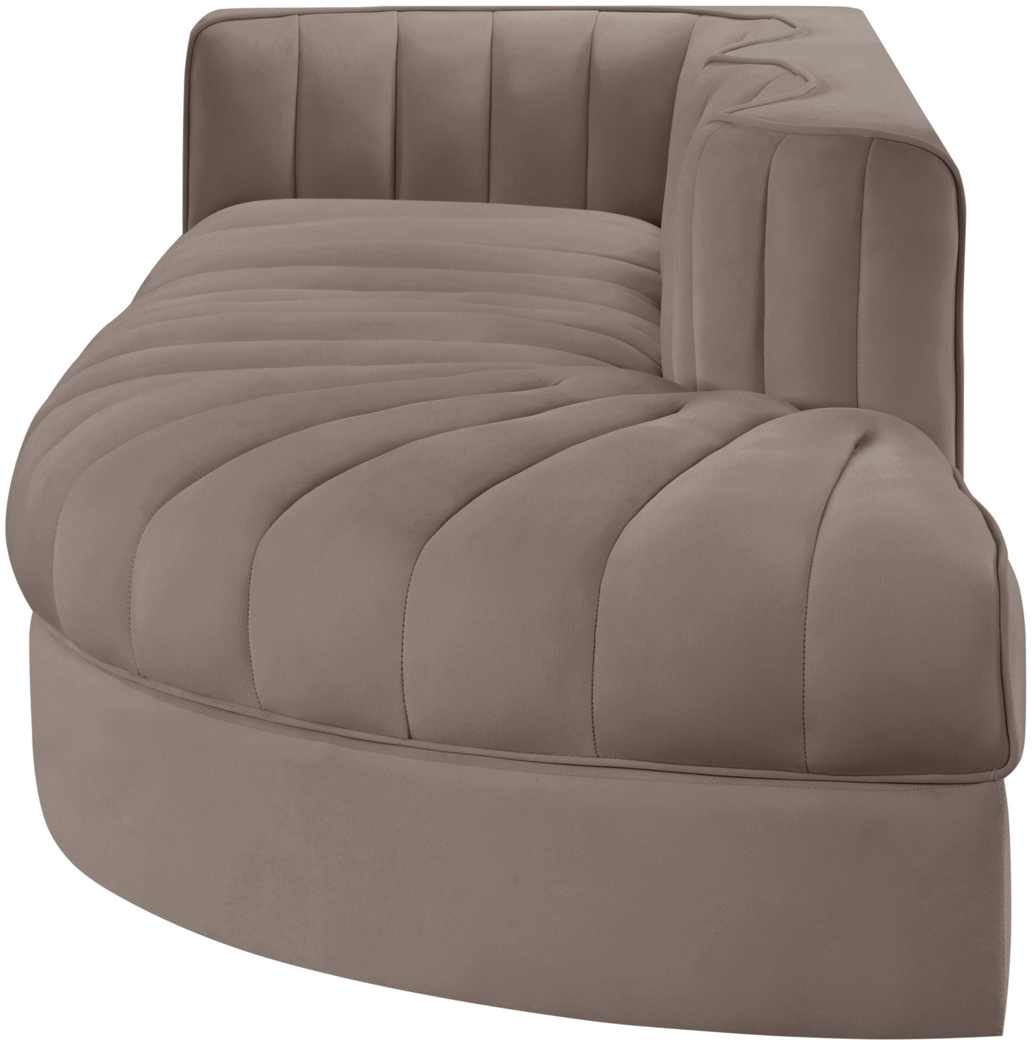 Rummi - Velvet Performance Fabric Upholstered 3 Piece Modular Sectional - Urban Living Furniture (Los Angeles, CA)