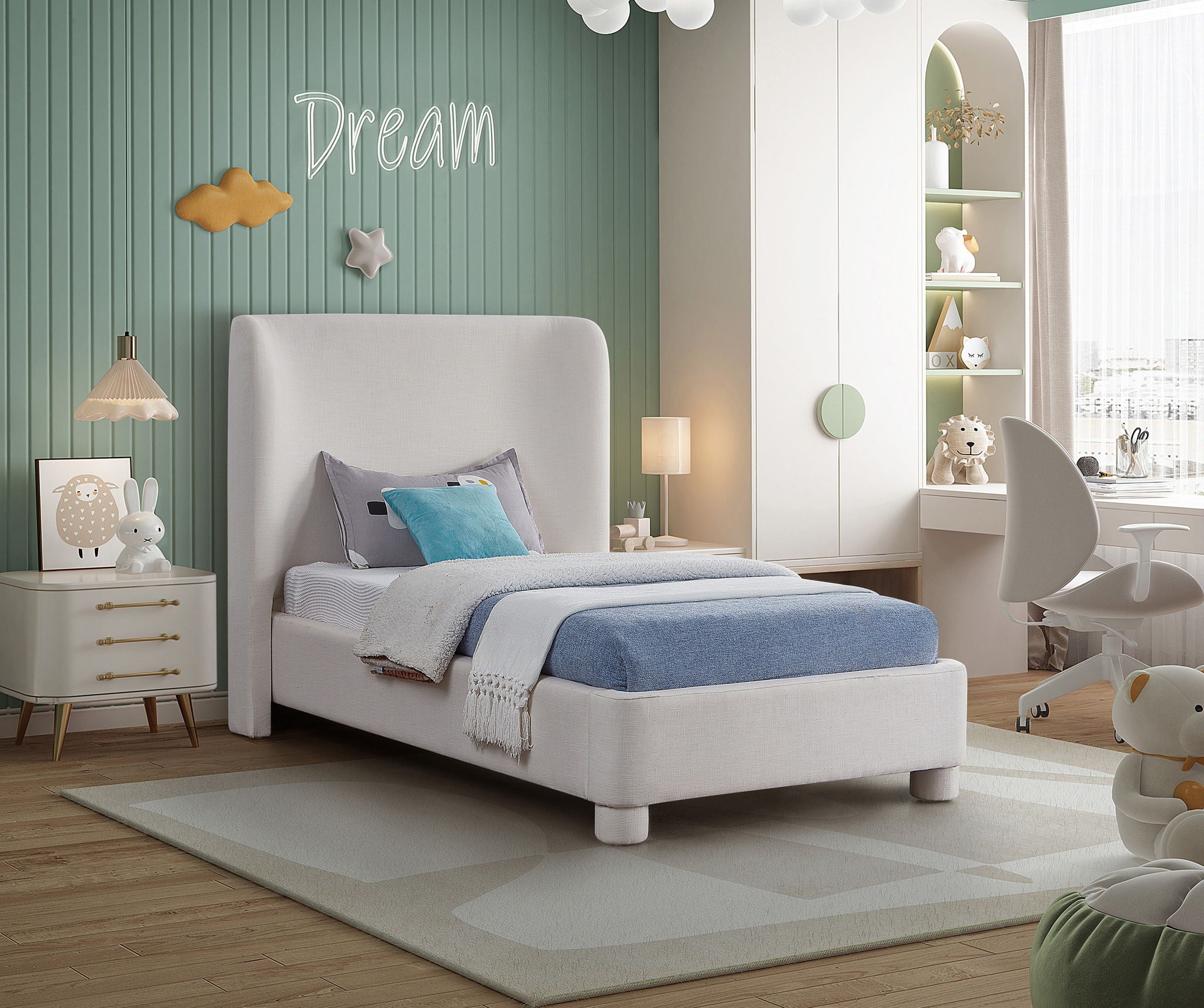 Penny - Polyester Fabric Bed - Urban Living Furniture (Los Angeles, CA)