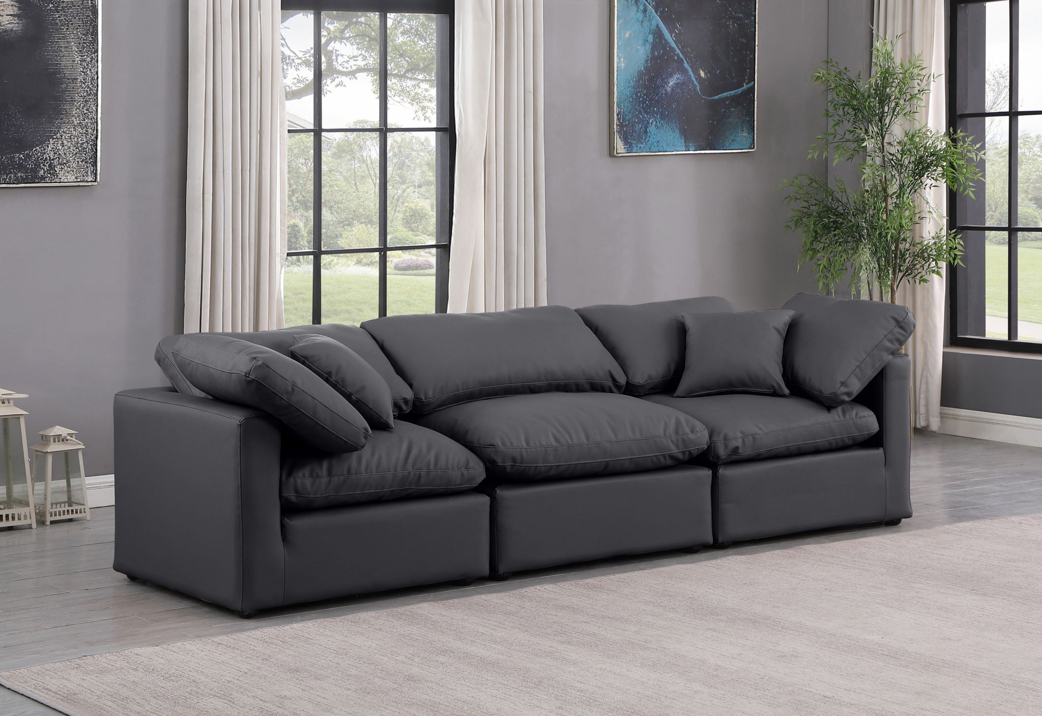 Indulge - Faux Leather 3 Seat Modular Sofa - Urban Living Furniture (Los Angeles, CA)