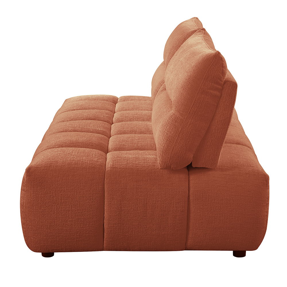 Loanna - Modular - Loveseat - Coral Red Linen - Urban Living Furniture (Los Angeles, CA)