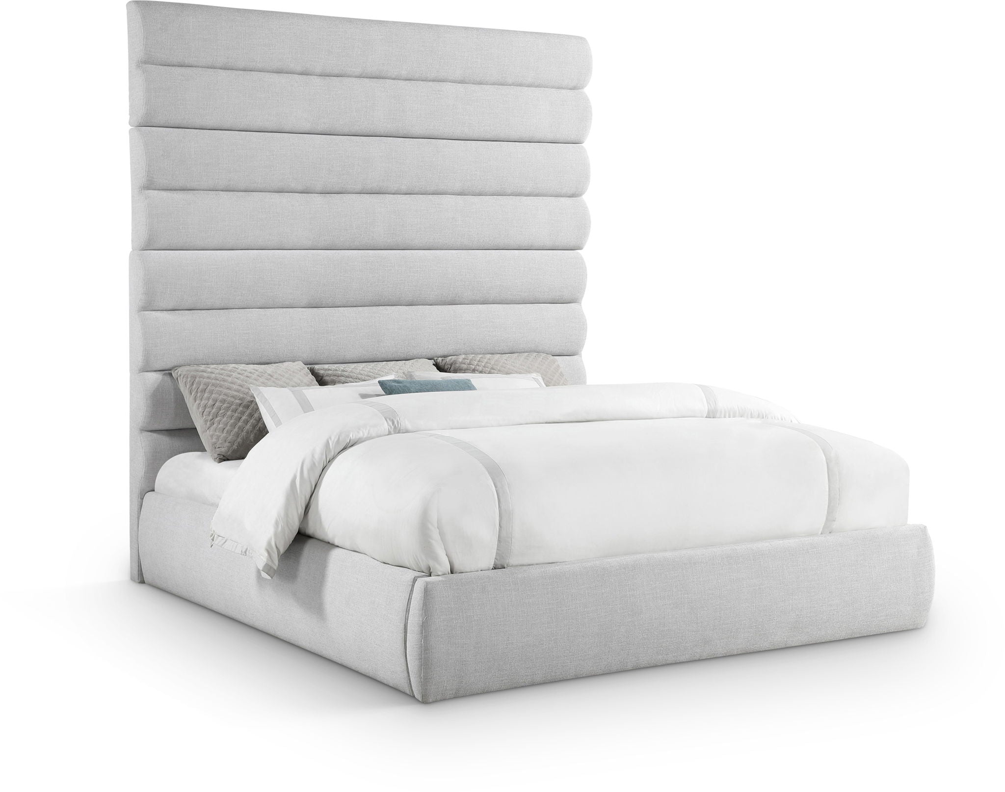 Adam - Linen Fabric Bed With 89" Headboard - Urban Living Furniture (Los Angeles, CA)