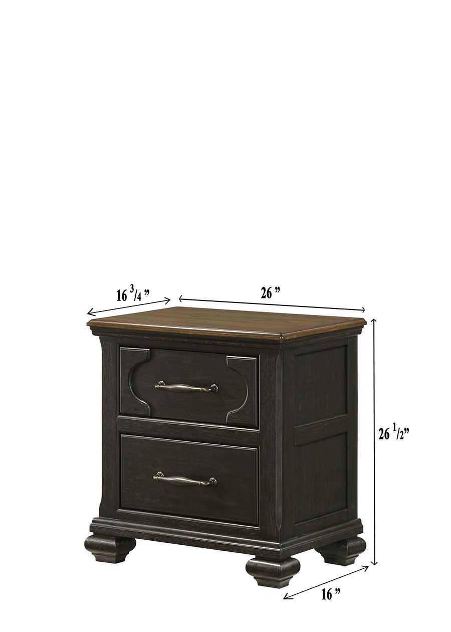Hamilton - Nightstand - Black - Urban Living Furniture (Los Angeles, CA)
