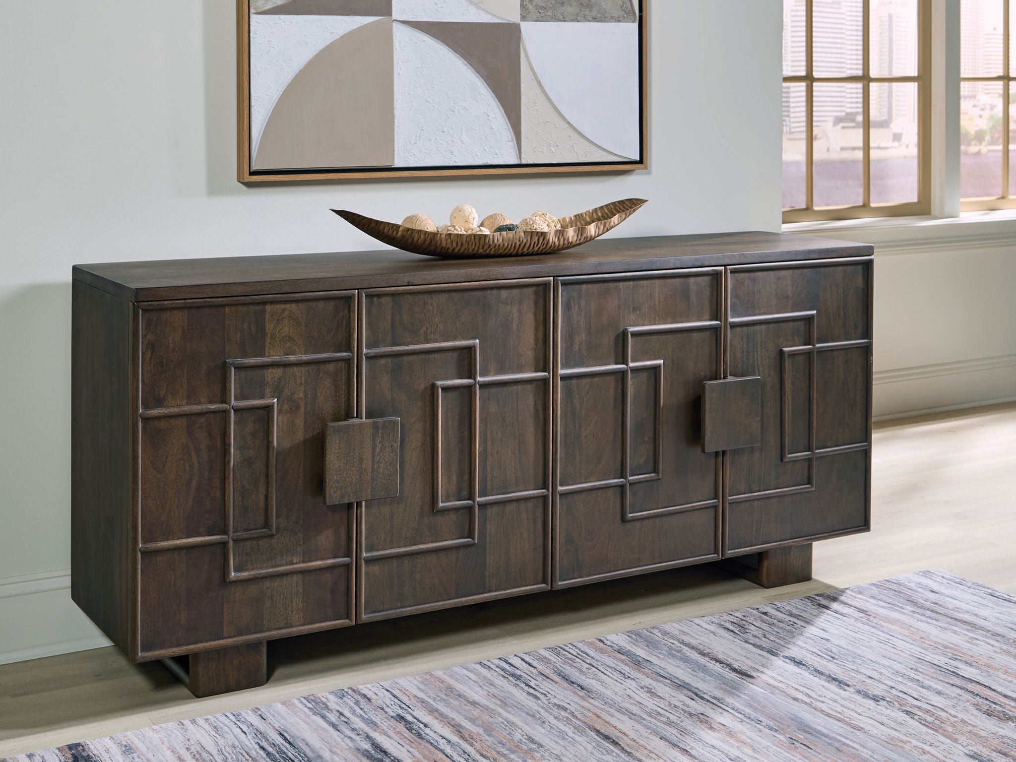 Cato - Dark Brown - Accent Cabinet - Urban Living Furniture (Los Angeles, CA)