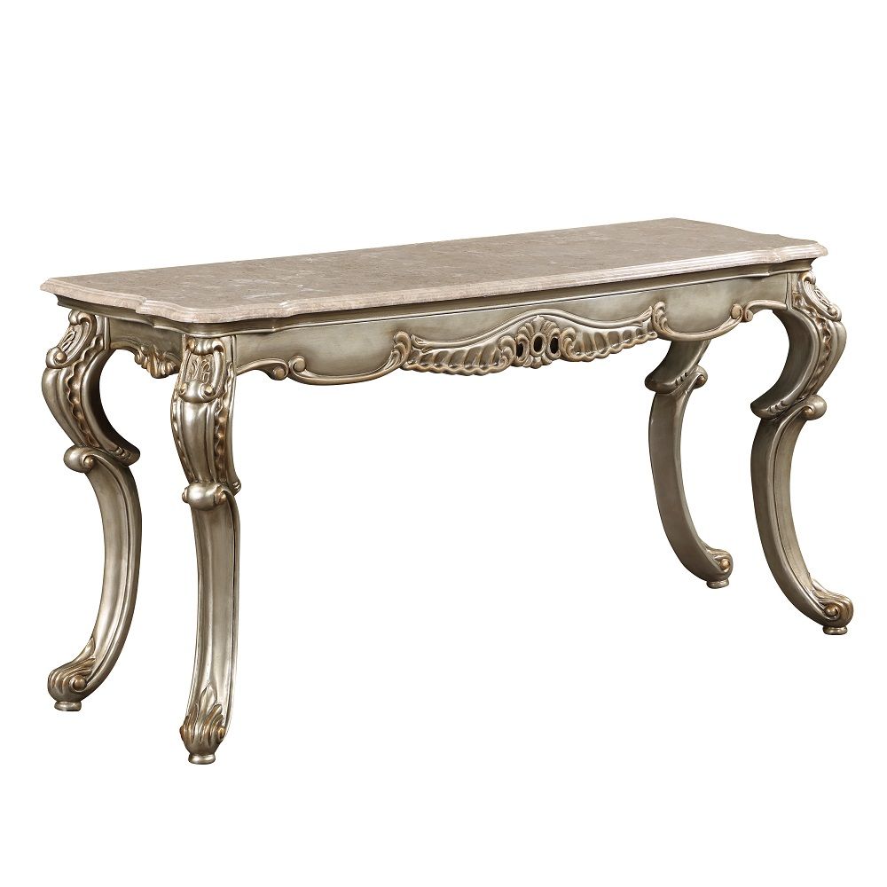 Miliani - Sofa Table With Marble Top - Natural Antique Bronze - Urban Living Furniture (Los Angeles, CA)