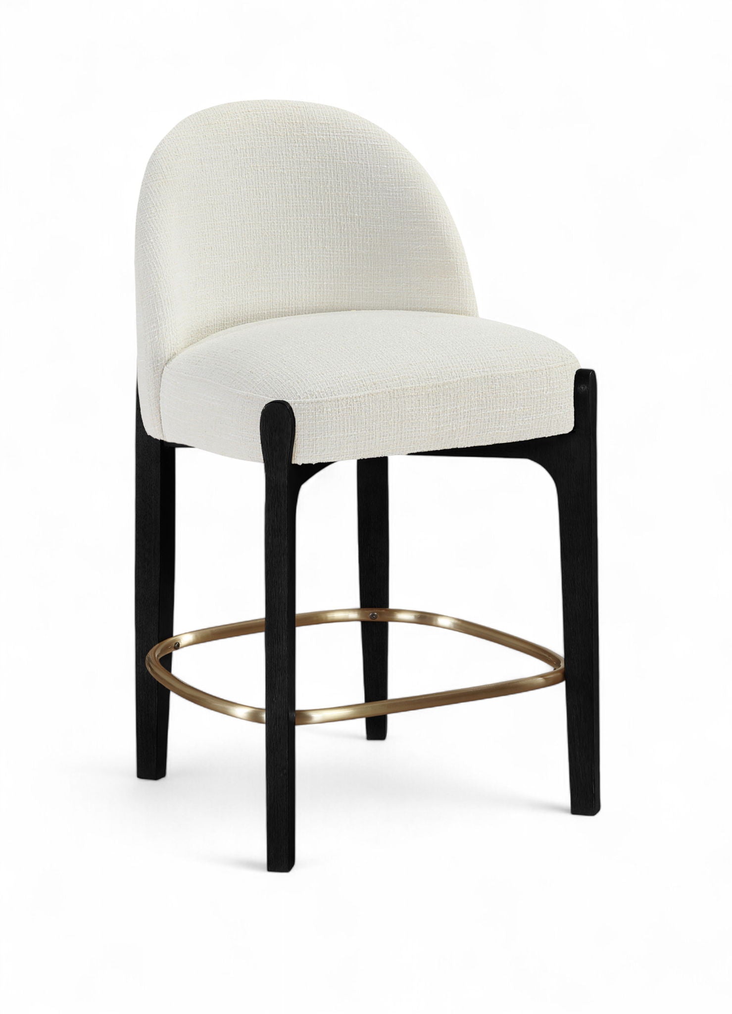 Torino - Counter Stool With Brushed Black Base