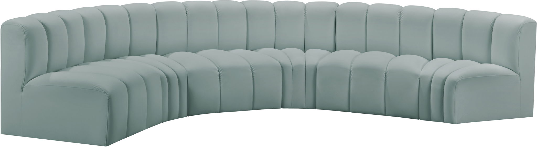 Arc - Faux Leather 6 Piece U-Shaped Modular Sofa - Urban Living Furniture (Los Angeles, CA)