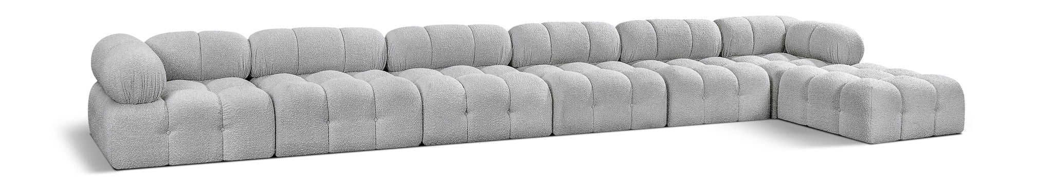 Ames - 7 Piece Boucle Fabric Modular L-Shaped Sectional - Urban Living Furniture (Los Angeles, CA)