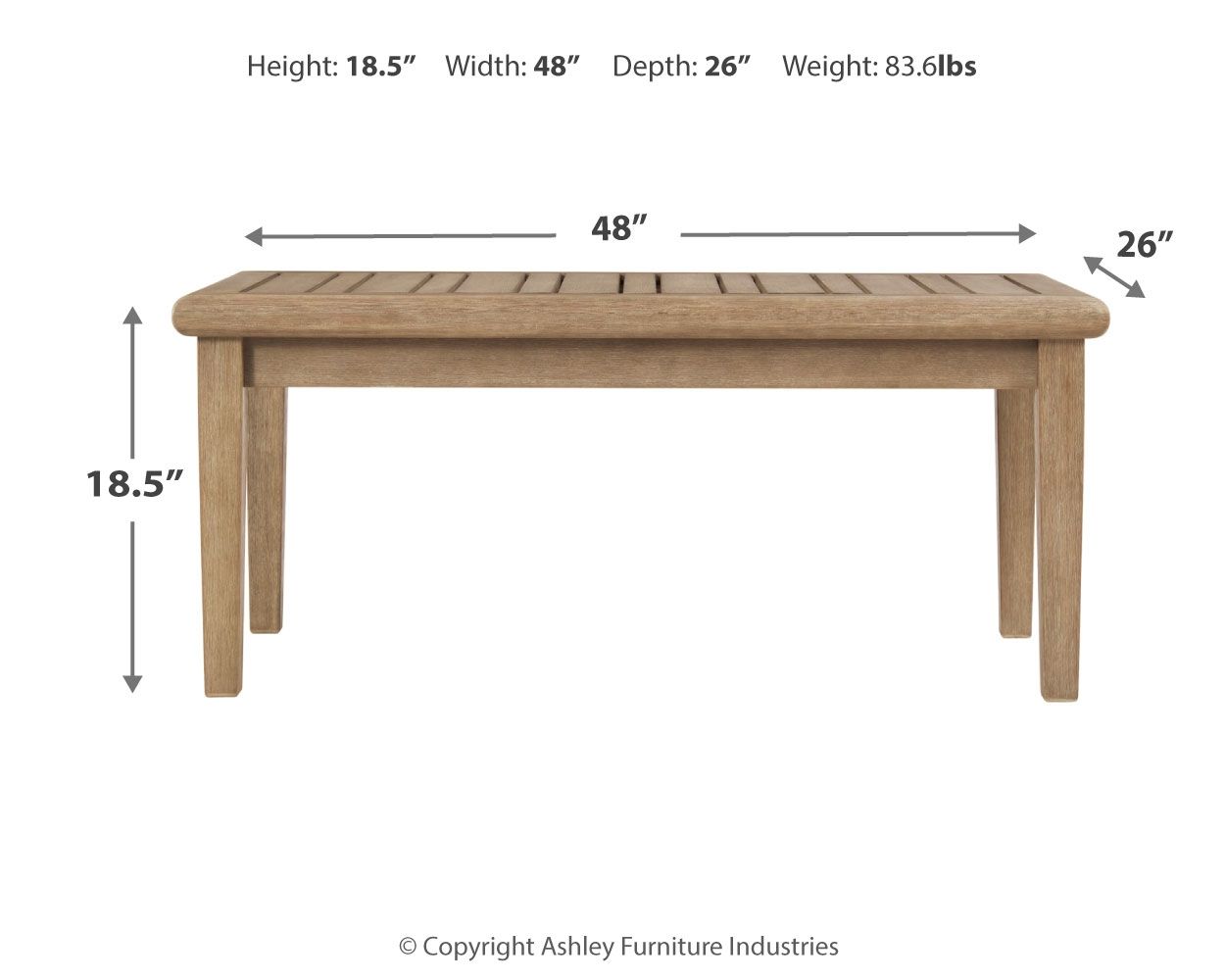 Gerianne - Brown - Rectangular Cocktail Table - Urban Living Furniture (Los Angeles, CA)