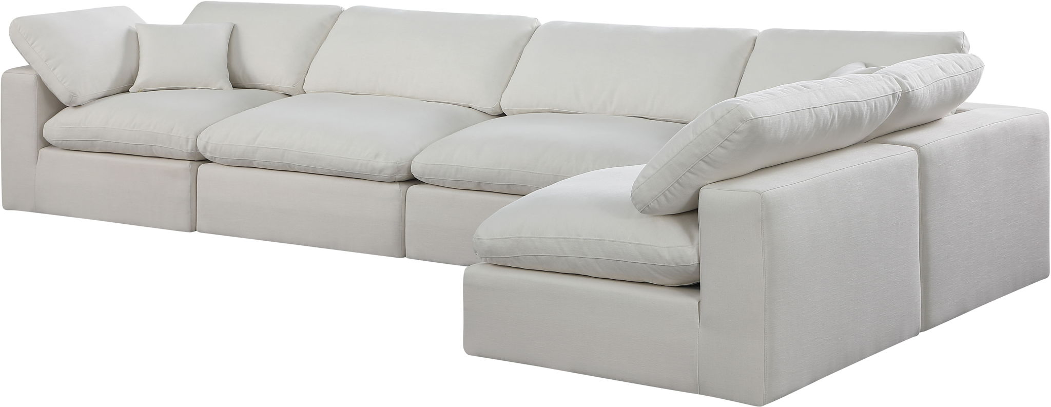 Comfy - 5 Piece Linen Modular Sectional - Urban Living Furniture (Los Angeles, CA)