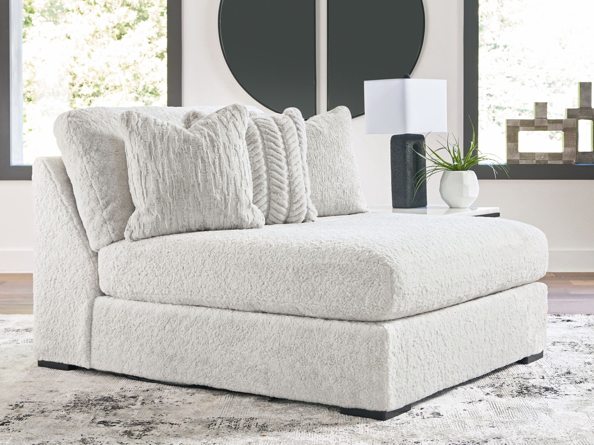 Cuddle Plush - Arctic - Oversized Armless Chaise - Urban Living Furniture (Los Angeles, CA)