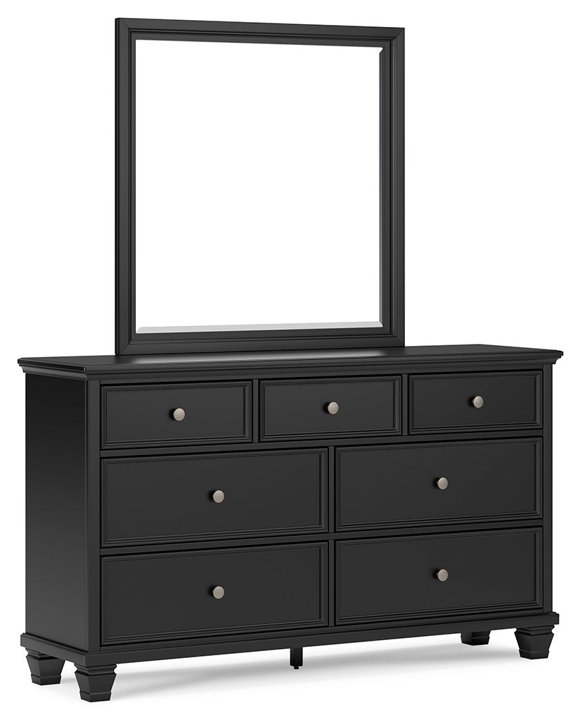 Lanolee - Black - Dresser And Mirror - Urban Living Furniture (Los Angeles, CA)