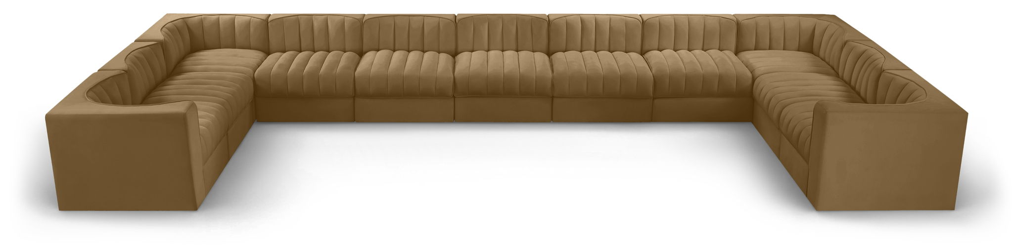 Rummi - Velvet Performance Fabric Upholstered 11 Piece Modular Sectional - Urban Living Furniture (Los Angeles, CA)