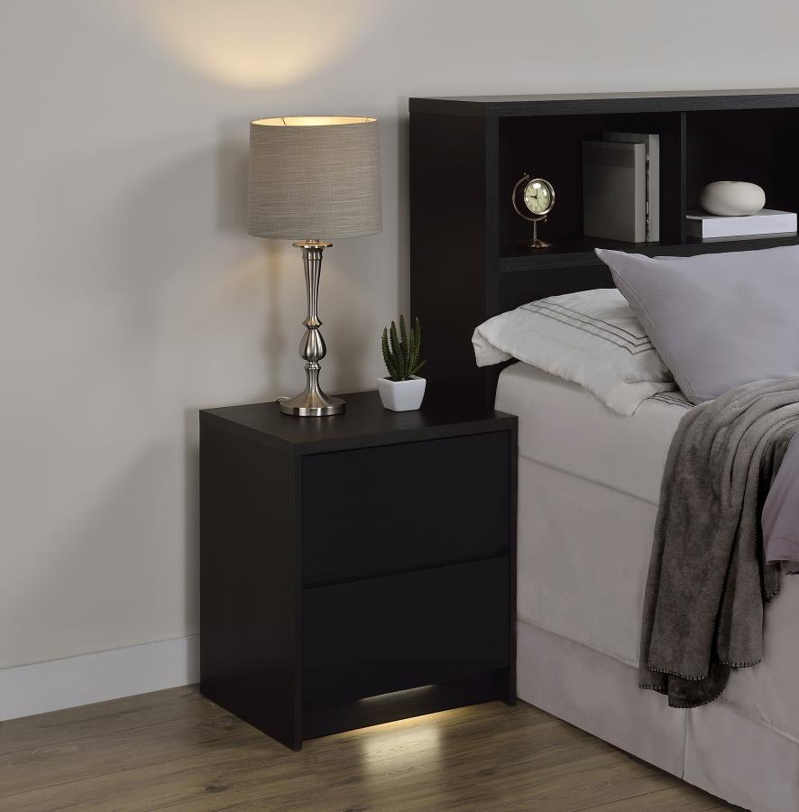 Westpark - 2-Drawer Nightstand LED Lights And USB - Urban Living Furniture (Los Angeles, CA)