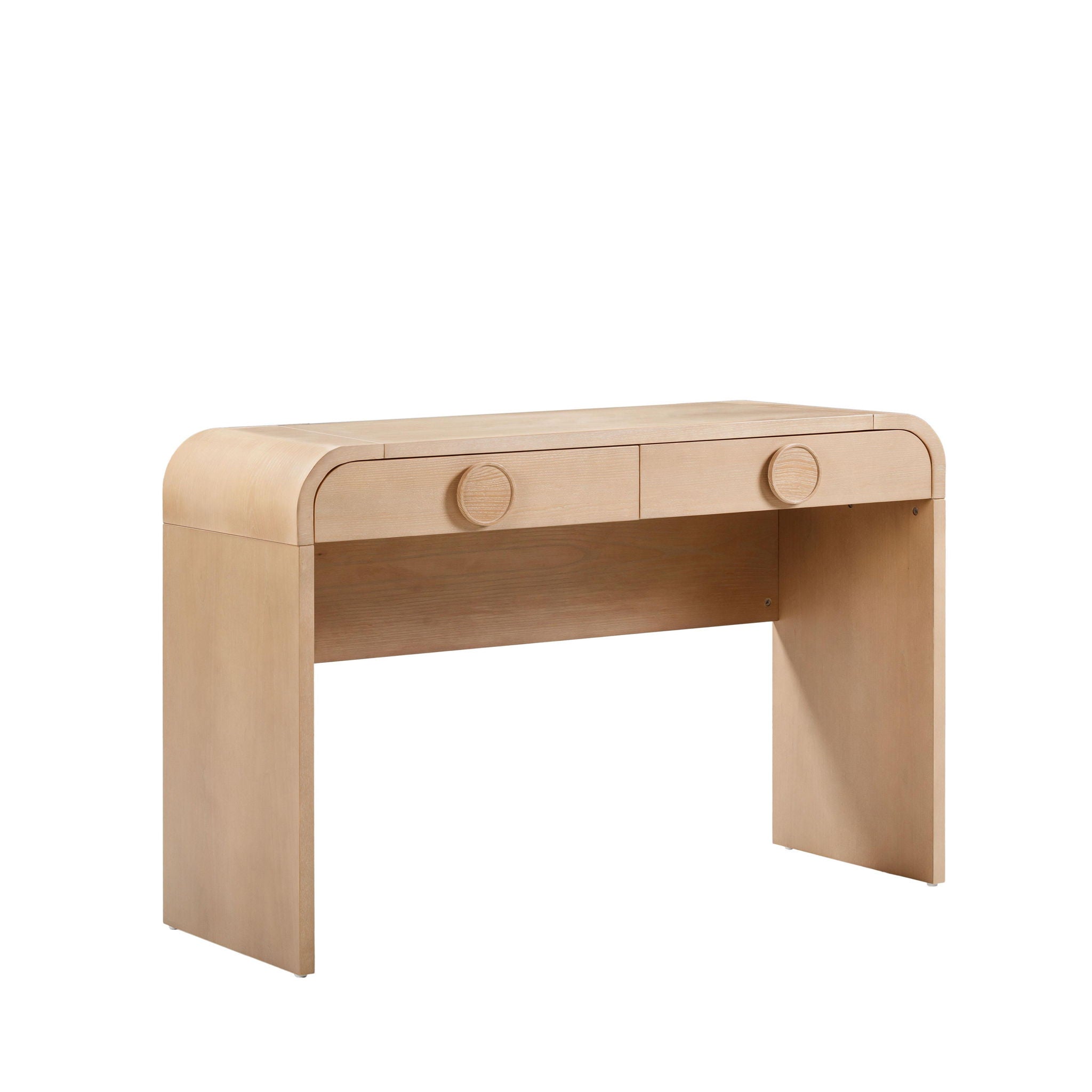Moonrise - 2 Drawer Vanity Desk - Natural Ash - Urban Living Furniture (Los Angeles, CA)